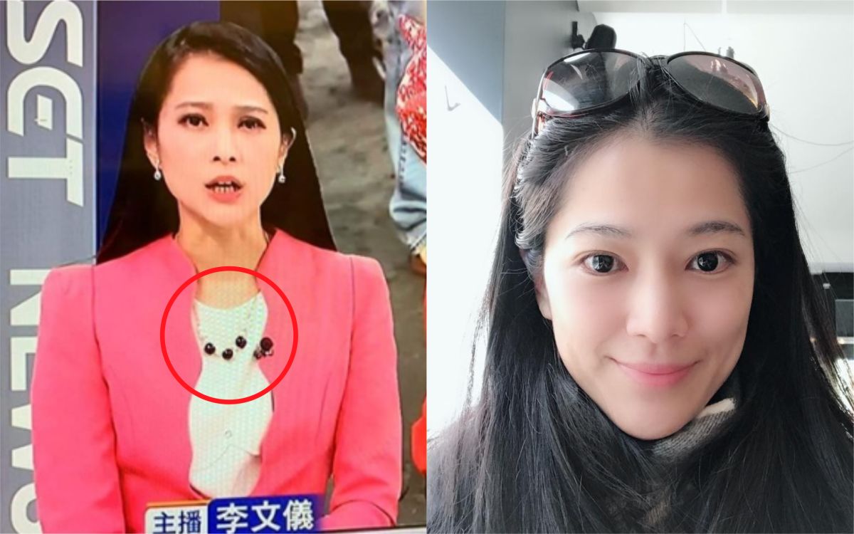 ▲李文儀胸前出現「吉娃娃」，照片紅到海外。（圖／翻攝臉書）