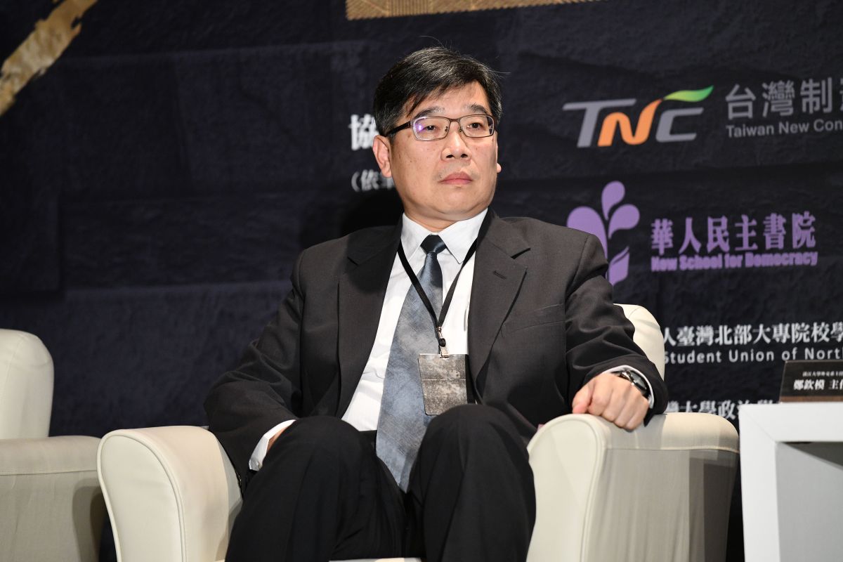 ▲淡江大學外交系系主任鄭欽模參加《NOWnews》修憲論壇。（圖／NOWnews攝影中心）