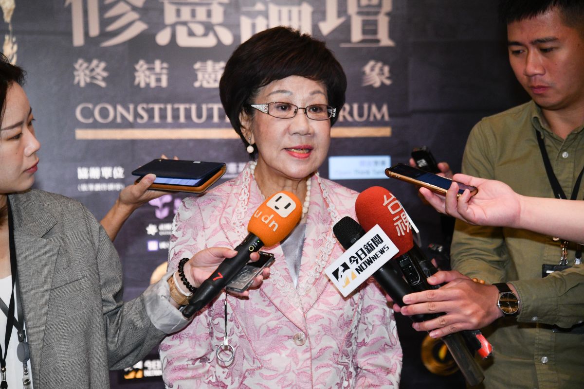 ▲前副總統呂秀蓮出席修憲論壇。（圖／NOWnews攝影中心, 2019.10.25）