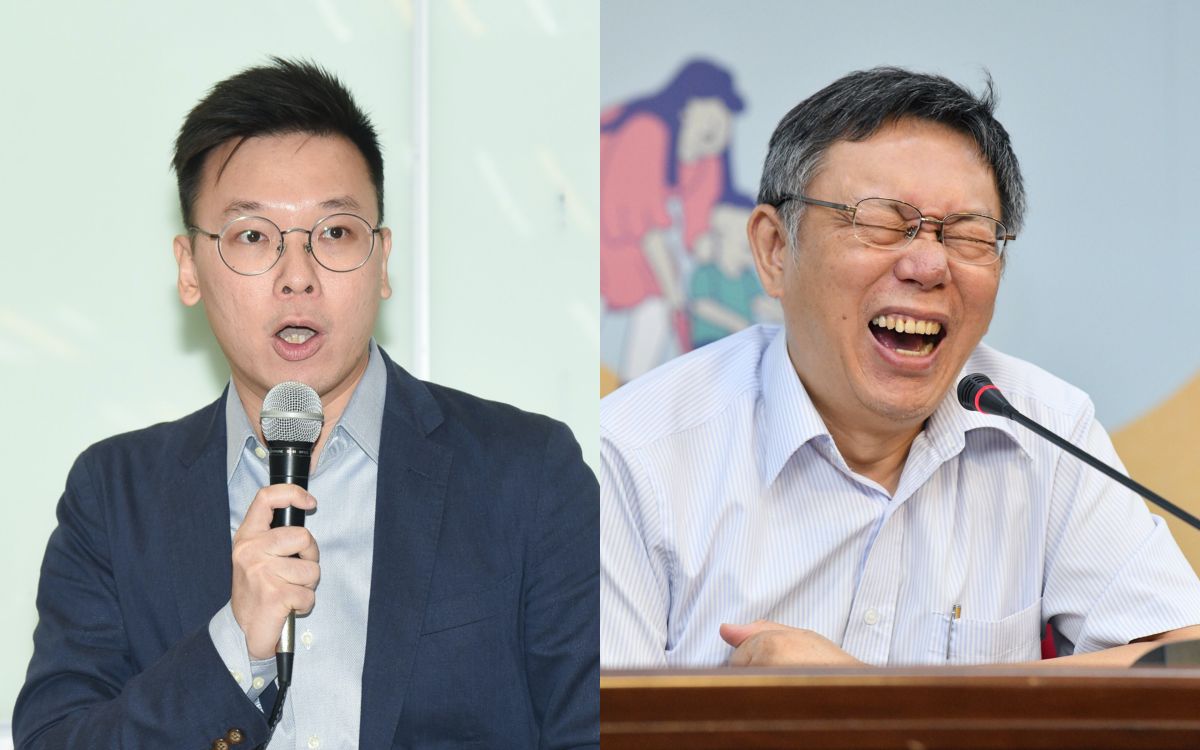 ▲民進黨副秘書長林飛帆與台北市長柯文哲。（圖／NOWnews資料照片）