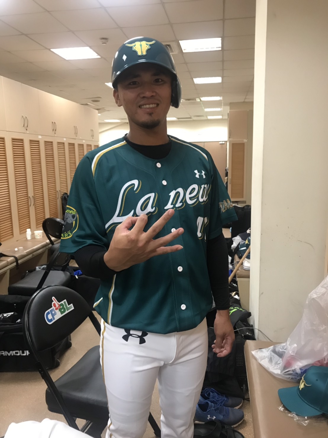 ▲Lamigo桃猿隊許禹壕。（圖／記者雷明正攝影）