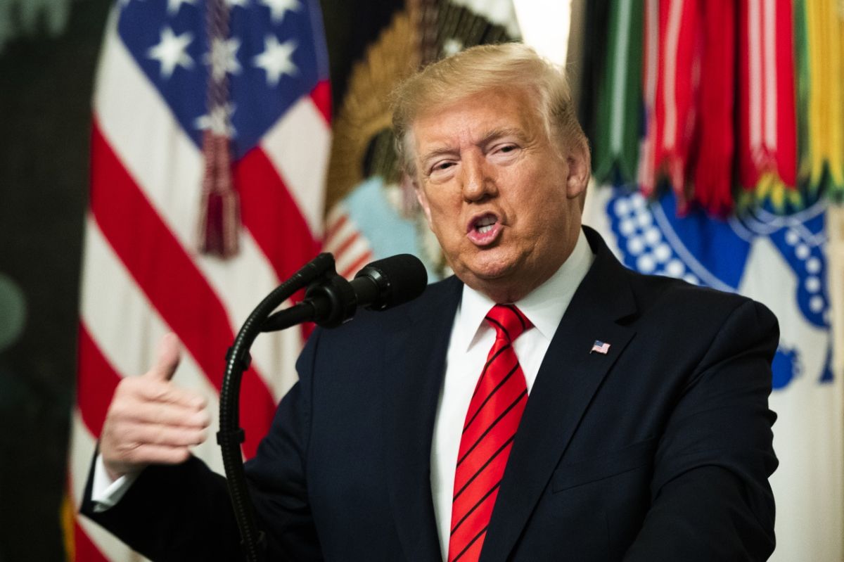 ▲美國總統川普上週末突拜訪醫院，引發媒體揣測。他今天憤怒指控「病態」的媒體胡亂報導他健康狀況不佳。資料照。（圖／美聯社／達志影像）