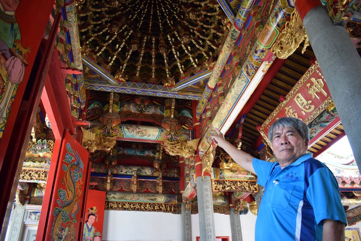 ▲大木作保存技術保存者劉鴻林。（圖／記者洪佳伶攝，2019.10.28）