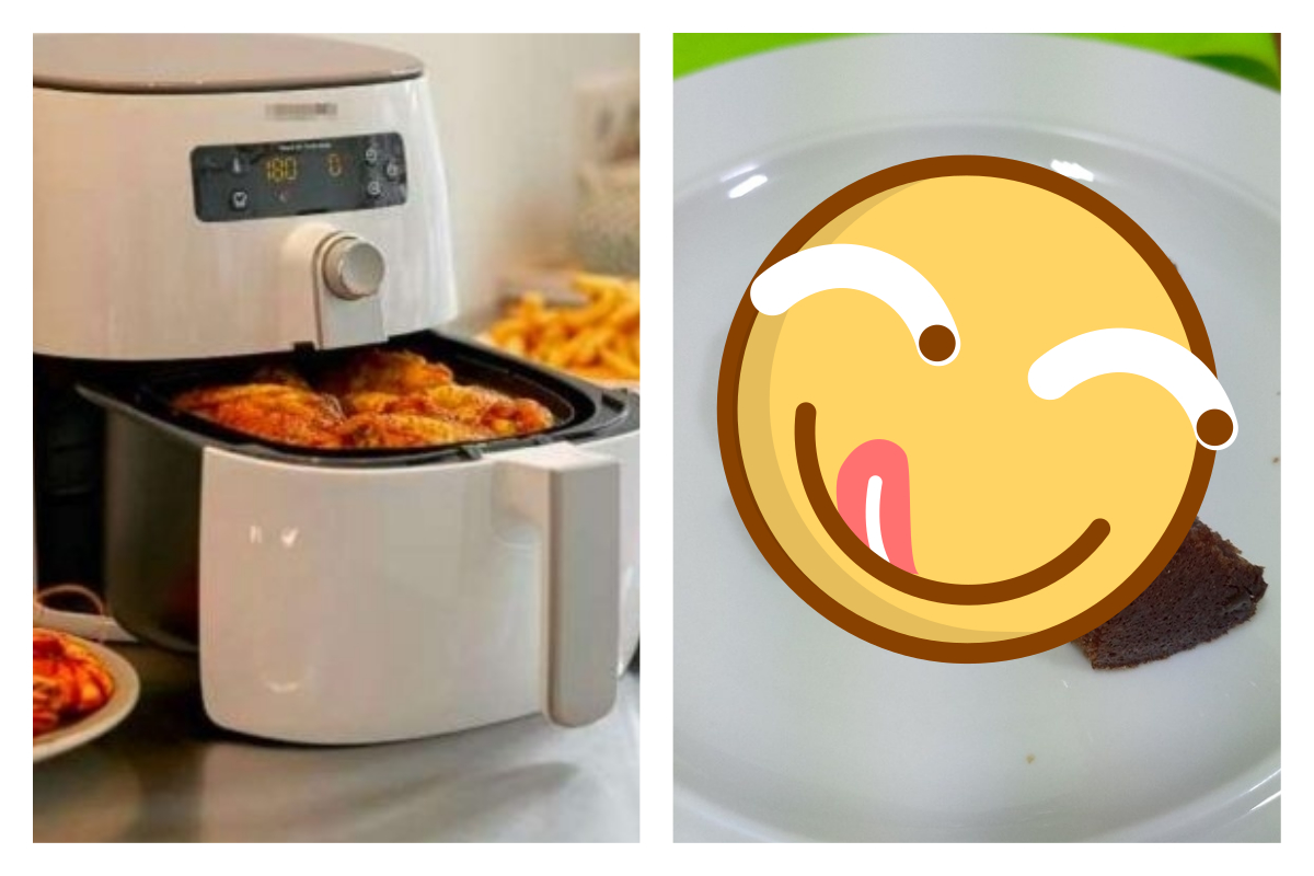 ▲近年來氣炸鍋料理盛行，就有網友曝光甜點食譜，直言氣炸鍋也能做甜點。（圖／取自 carousell 、廚藝公社臉書）