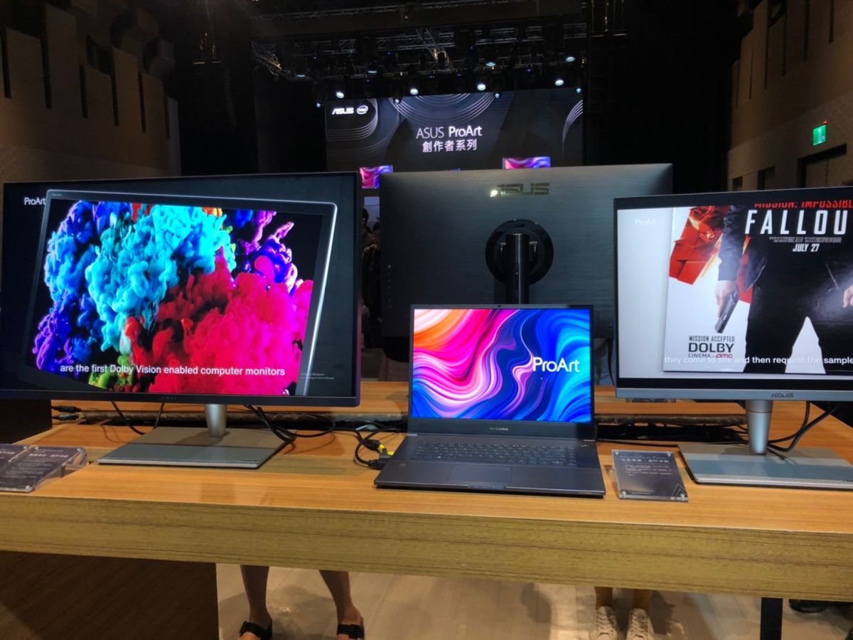 ▲華碩ProArt創作者系列新品。（記者趙毓琪攝）