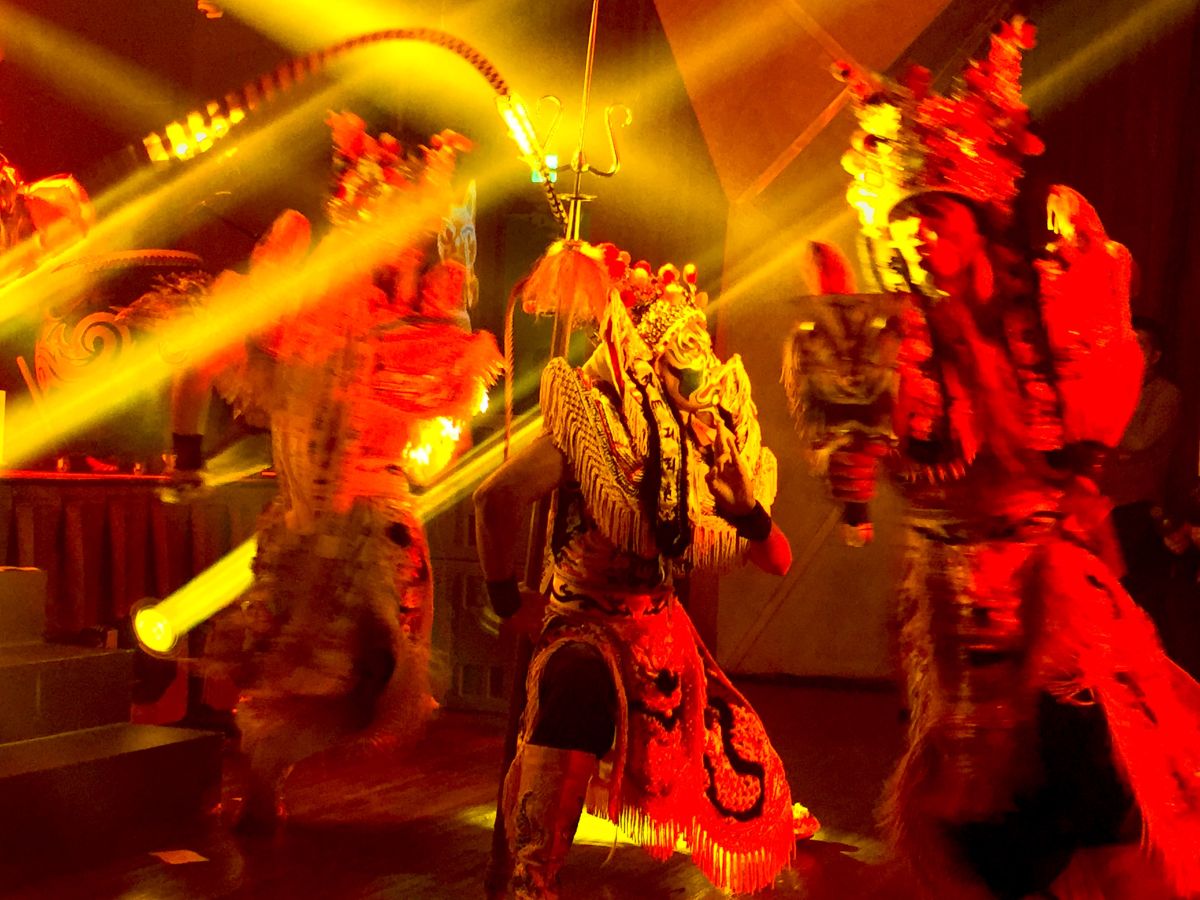 ▲必應創造聯手九天民俗技藝團今（29）日發佈實驗性展演作品《末世重生》，突破傳統結合虛擬角色，並融合應用全台最新4D科技容積擷取技術，進行演出科技應用實驗。（圖／ 記者黃仁杰攝,2019.10.29）