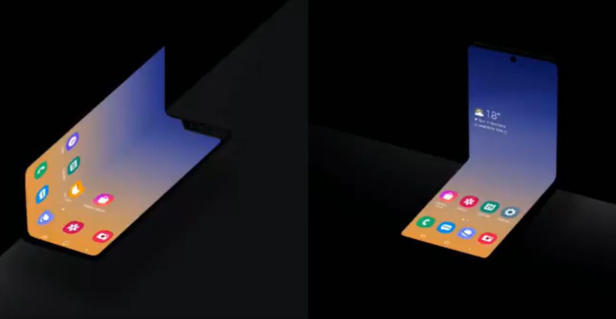 ▲三星預告正在致力於開發新的可折疊外形手機。（取自三星影片）
