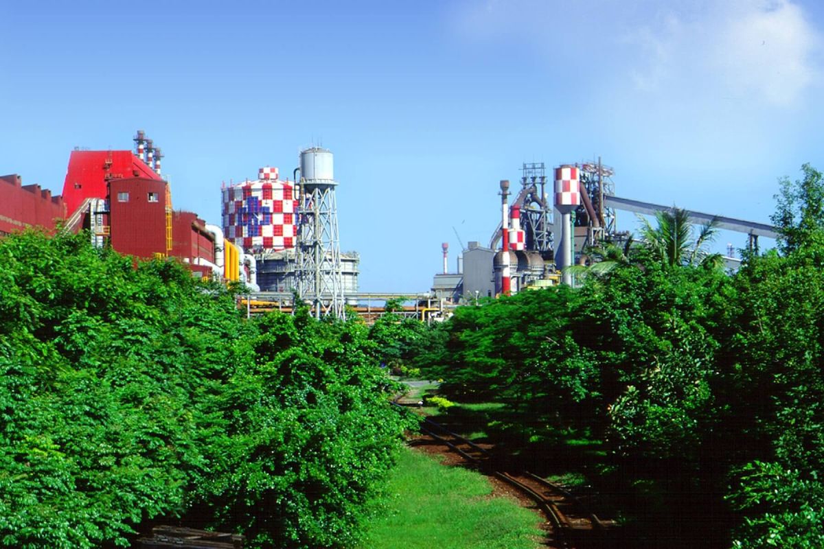 ▲中鋼推動循環經濟，進行廠區綠化工作。(圖／中鋼提供) 