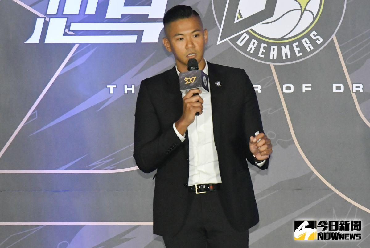 ▲寶島夢想家領隊陳建州出席ABL寶島夢想家第3季賽前記者會。（圖／記者葉政勳攝 , 2019.10.30）