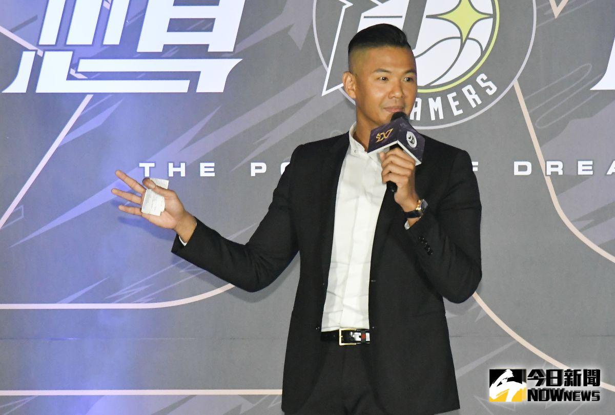 ▲寶島夢想家領隊陳建州出席ABL寶島夢想家第3季賽前記者會。（圖／記者葉政勳攝 , 2019.10.30）