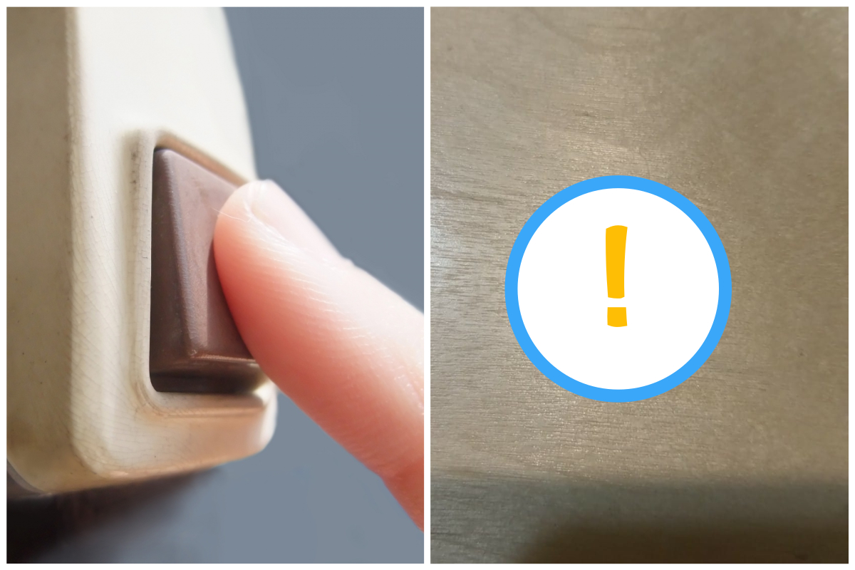 ▲一名女子對樓上住戶時常發出噪音不堪其擾，上門贈送「神物」後果然安靜。（合成圖，左為示意圖／取自 photoAC 、爆怨公社）