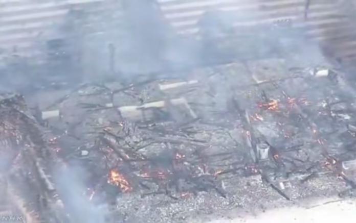 ▲首里城日前遭到大火焚毀。（圖／翻攝自微博）