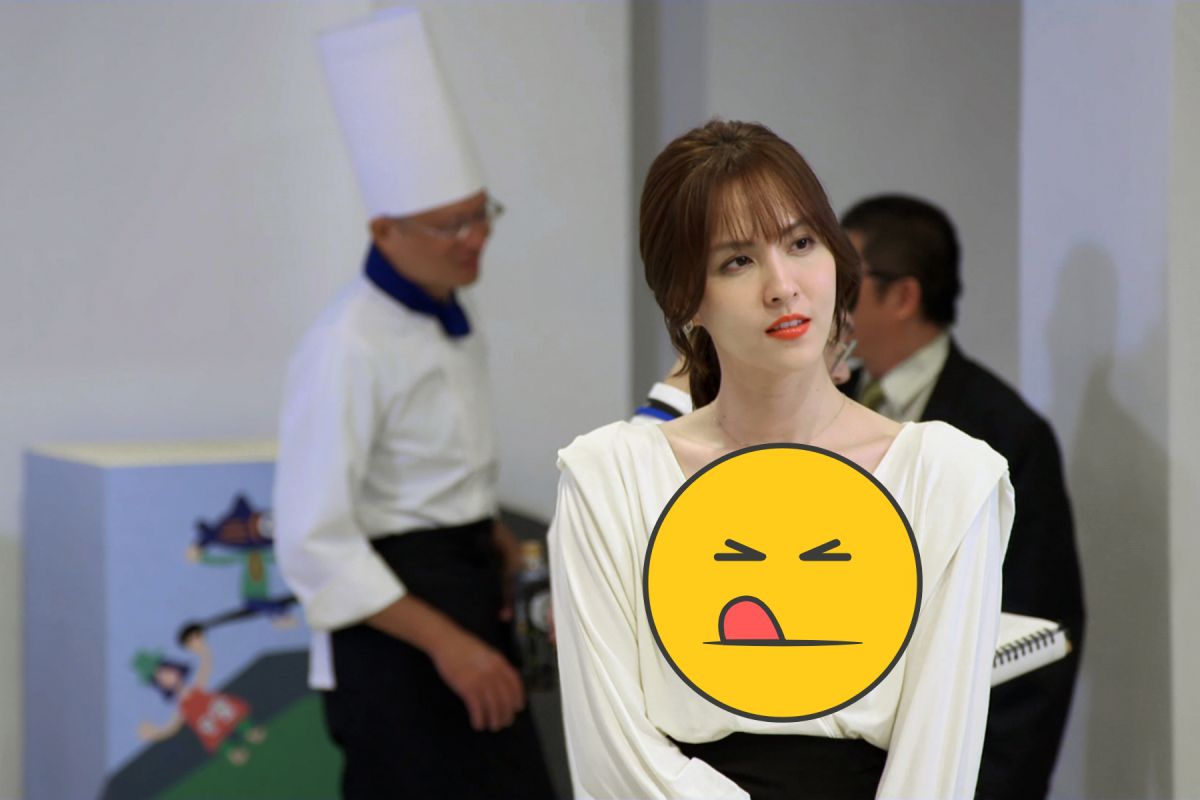 ▲魏蔓笑稱「我都覺得胸部都要擠到鎖骨了。」（圖／東森提供）