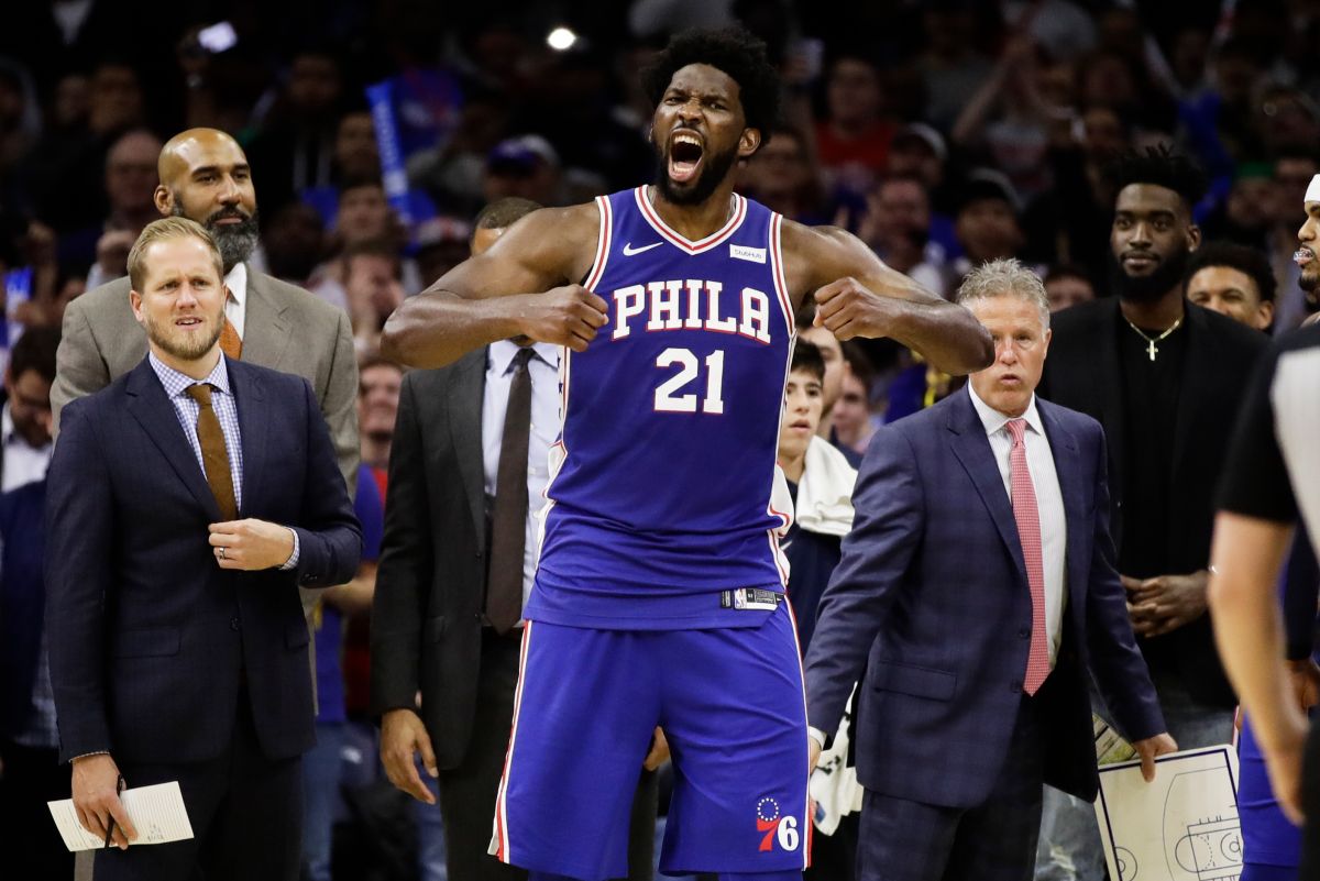 ▲76人明星中鋒Joel Embiid。（圖／美聯社／達志影像）