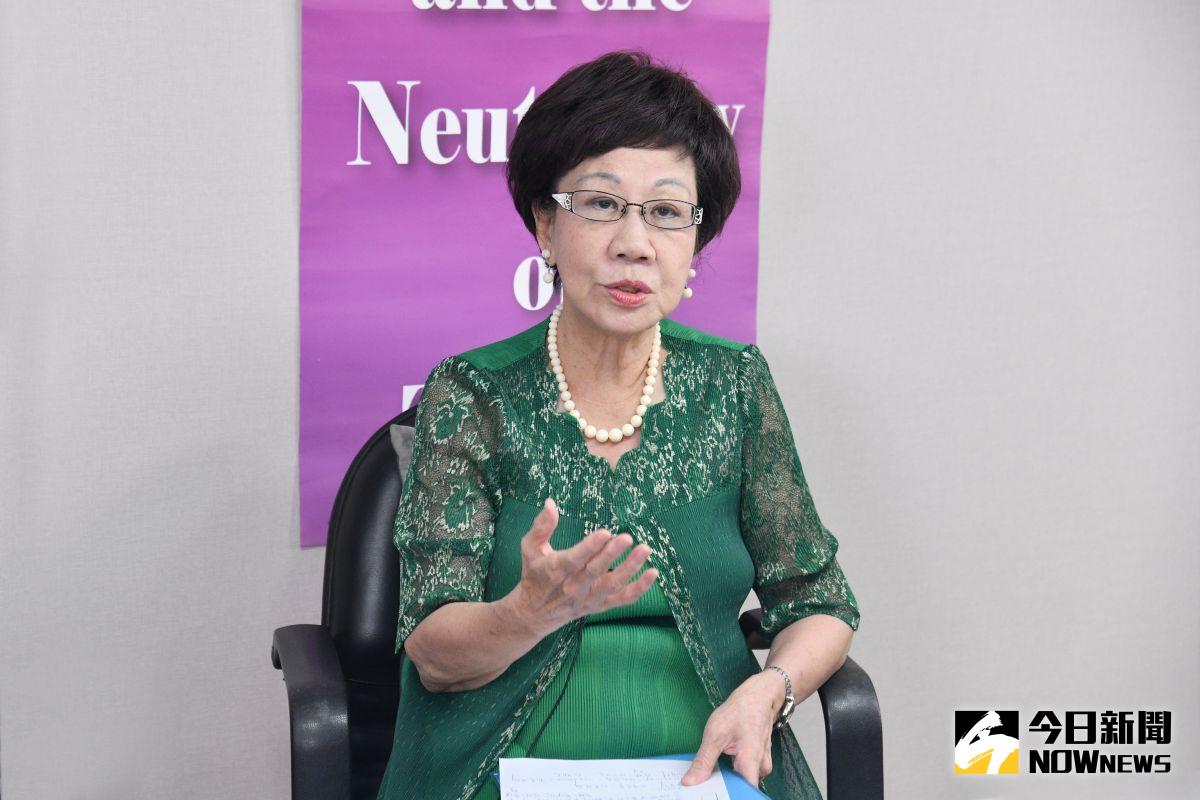 ▲前副總統呂秀蓮今天拋「雙兩岸關係」，倡議解決兩岸僵局，用一個中「華」取代一個中「國」，並用兩岸「統合」取代兩岸「統一」；雙方各退一步就能理順長期頭痛彆扭的兩岸關係。（圖/NOWnews資料照）