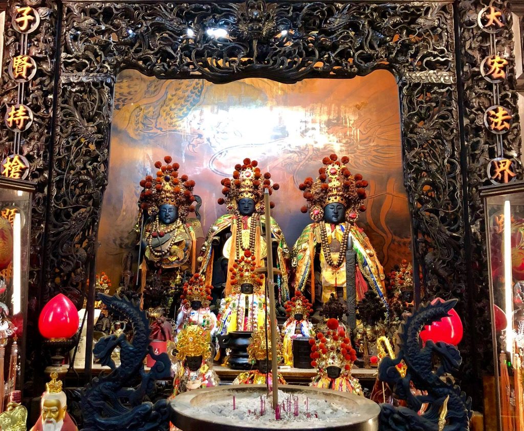 新營太子宮三太子神尊。（圖／翻攝自新營太子宮粉專）