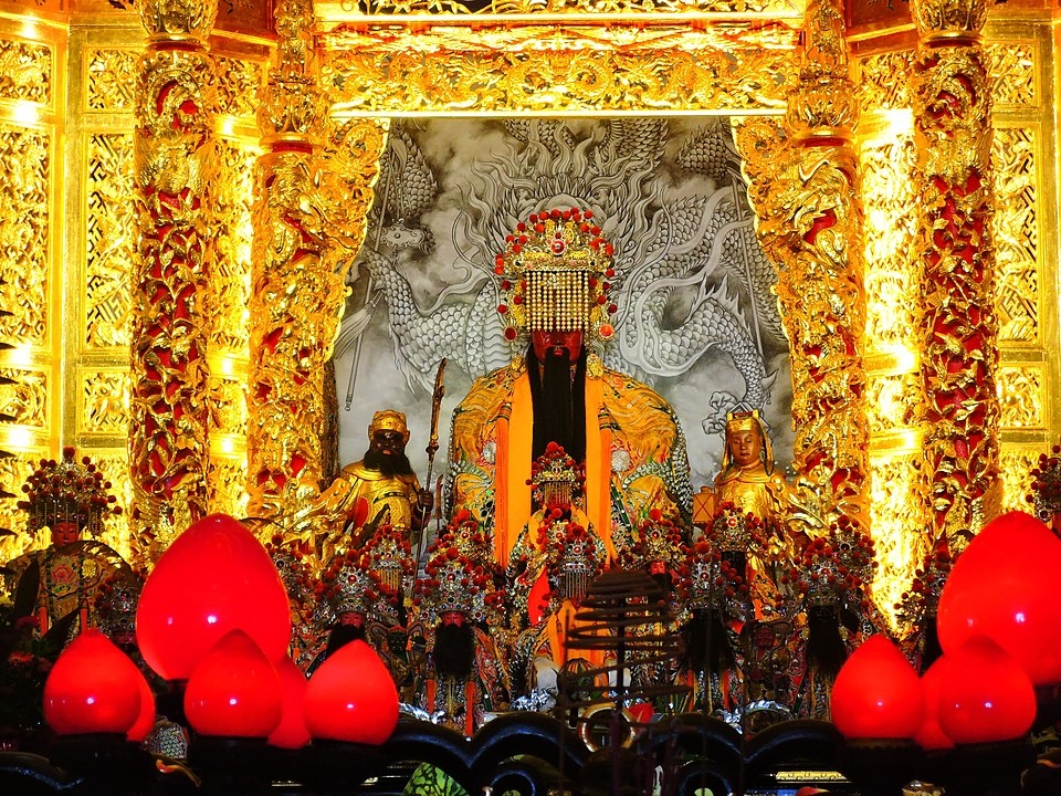 竹灣大義宮關聖帝君。（圖／WIKI圖庫，舟集 Toadboat攝）