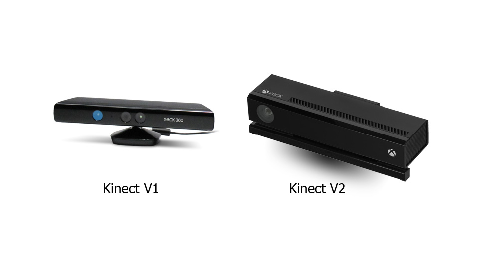 ▲Kinect V1與V2，分別對應XBOX 360與XBOX ONE。（圖片來源：網路圖片）