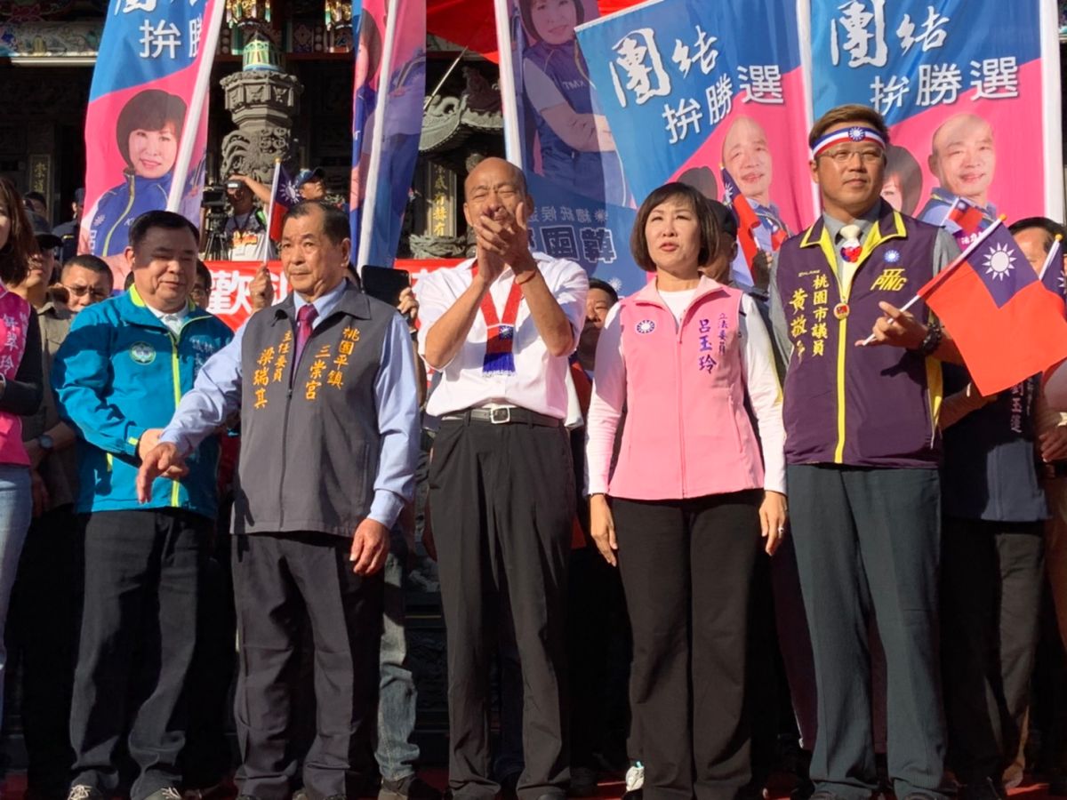 韓國瑜酸賴清德「初選時受盡委屈，不知道他有沒有療傷止痛。」 (圖/記者吳承翰攝)