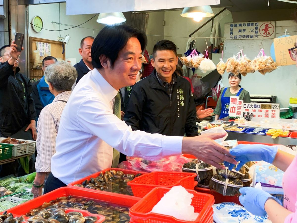 ▲賴清德說，如果立委選舉席次沒有過半，卓榮泰會辭去黨主席職位，這樣的決心令人欽佩。（圖／記者宋原彰攝，2019.11.01）