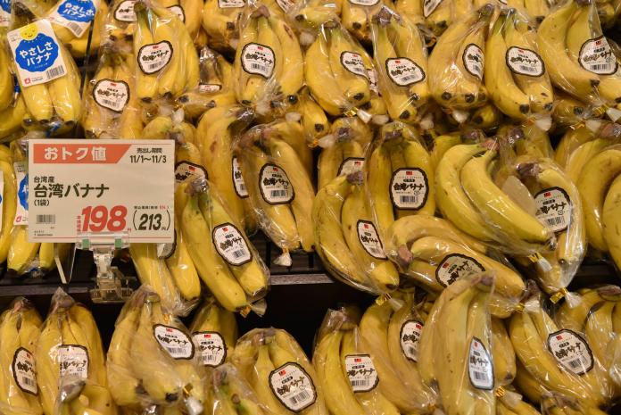 ▲ 國產香蕉於日本超市上架。（圖／農糧署提供）