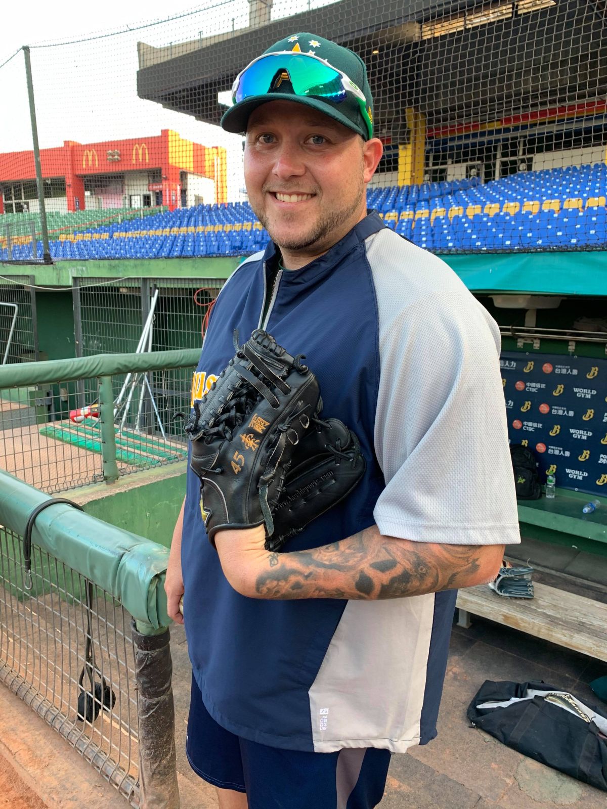 前Lamigo洋投索爾Ryan Searle（圖／吳政紘攝）
