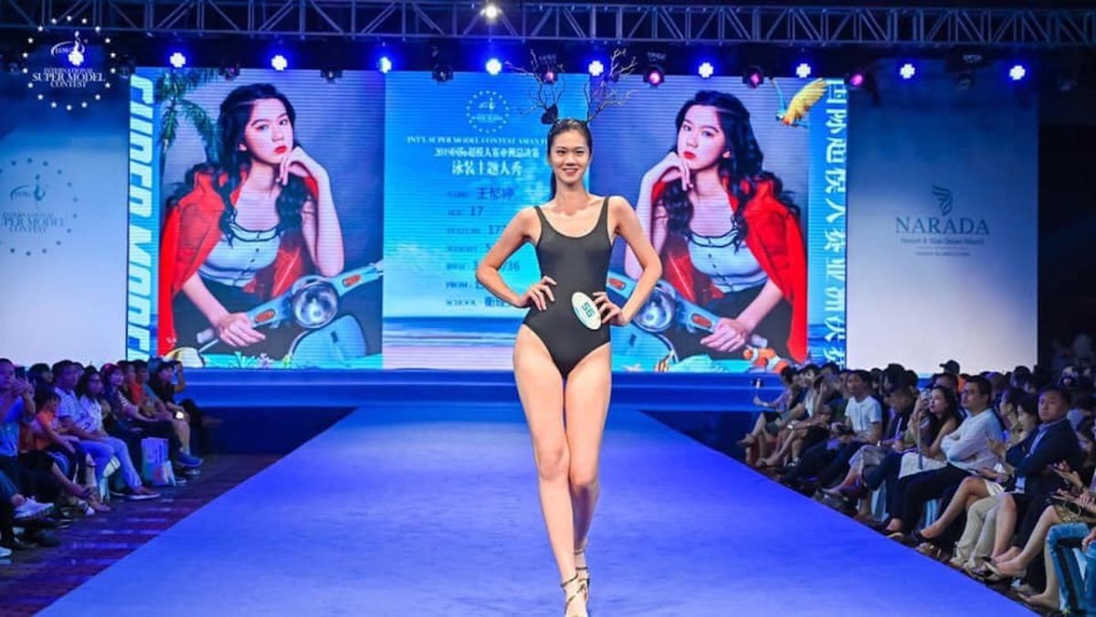 ▲王郁婷泳裝走秀。（圖／國際超模大賽組委會提供）