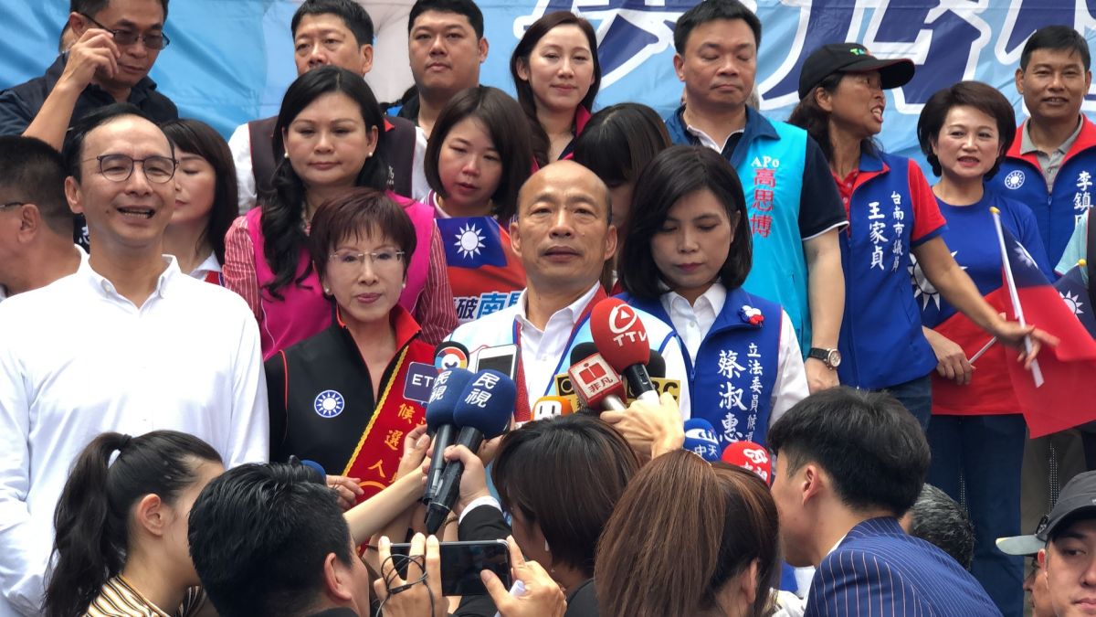 ▲韓國瑜笑稱自己是全台灣「最黑的男人」。（圖／記者陳聖璋攝，2019.11.02）