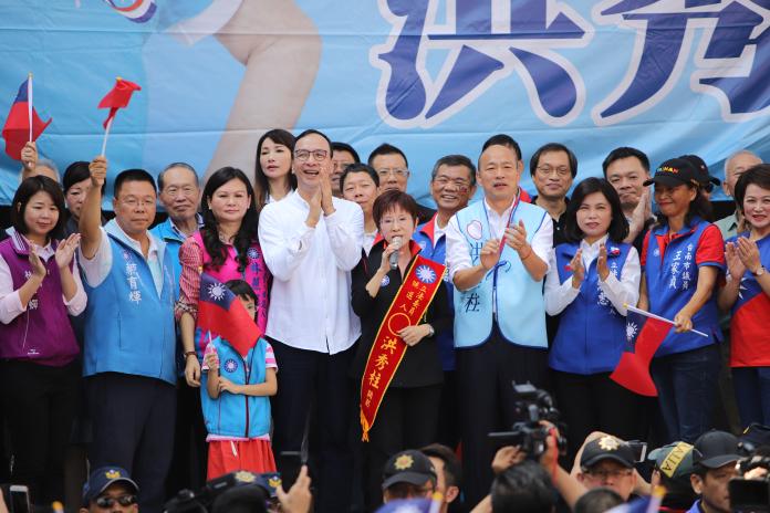 國民黨台南市立委參選人洪秀柱競選總部2日成立。（圖 / 洪秀柱辦公室提供）