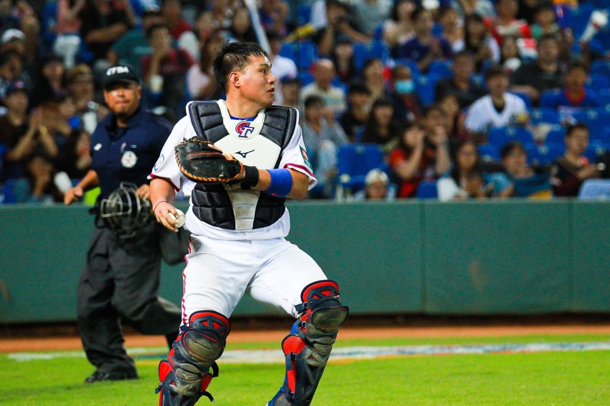 ▲世界棒球12強中華隊捕手張進德。（圖／記者葉政勳攝）