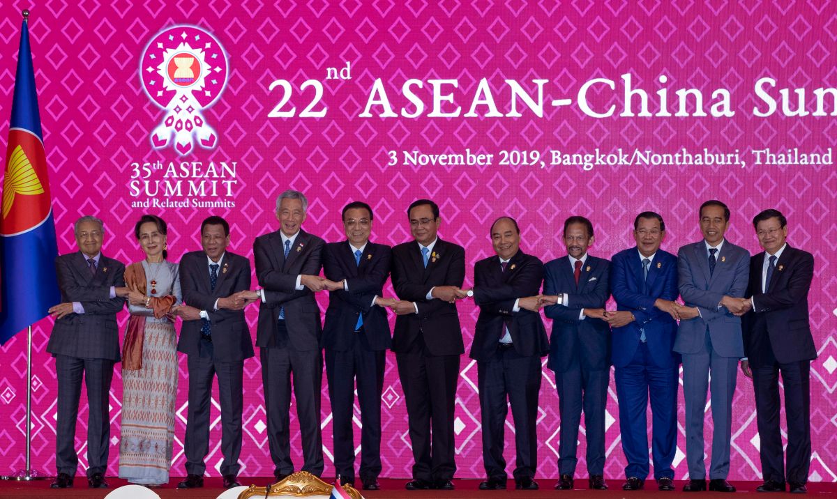 ▲東協峰會於泰國首都曼谷舉行。（圖／美聯社／達志影像）