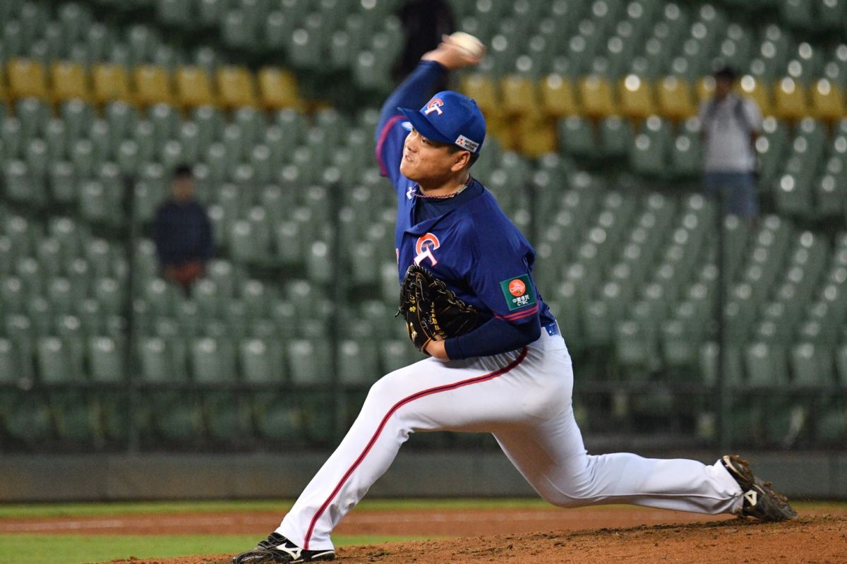 中華隊投手廖乙忠。（圖／林柏年攝）