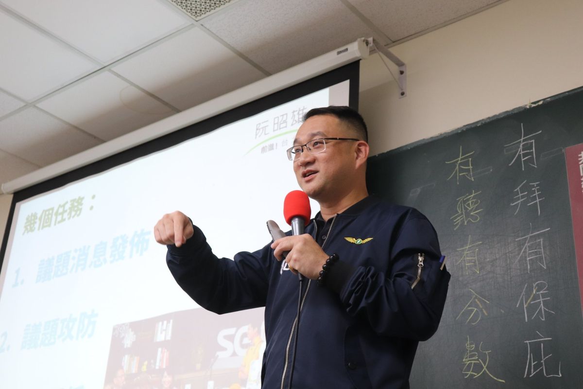 ▲2020蔡英文總統連任競選辦公室發言人阮昭雄。（圖／翻攝自阮昭雄臉書）