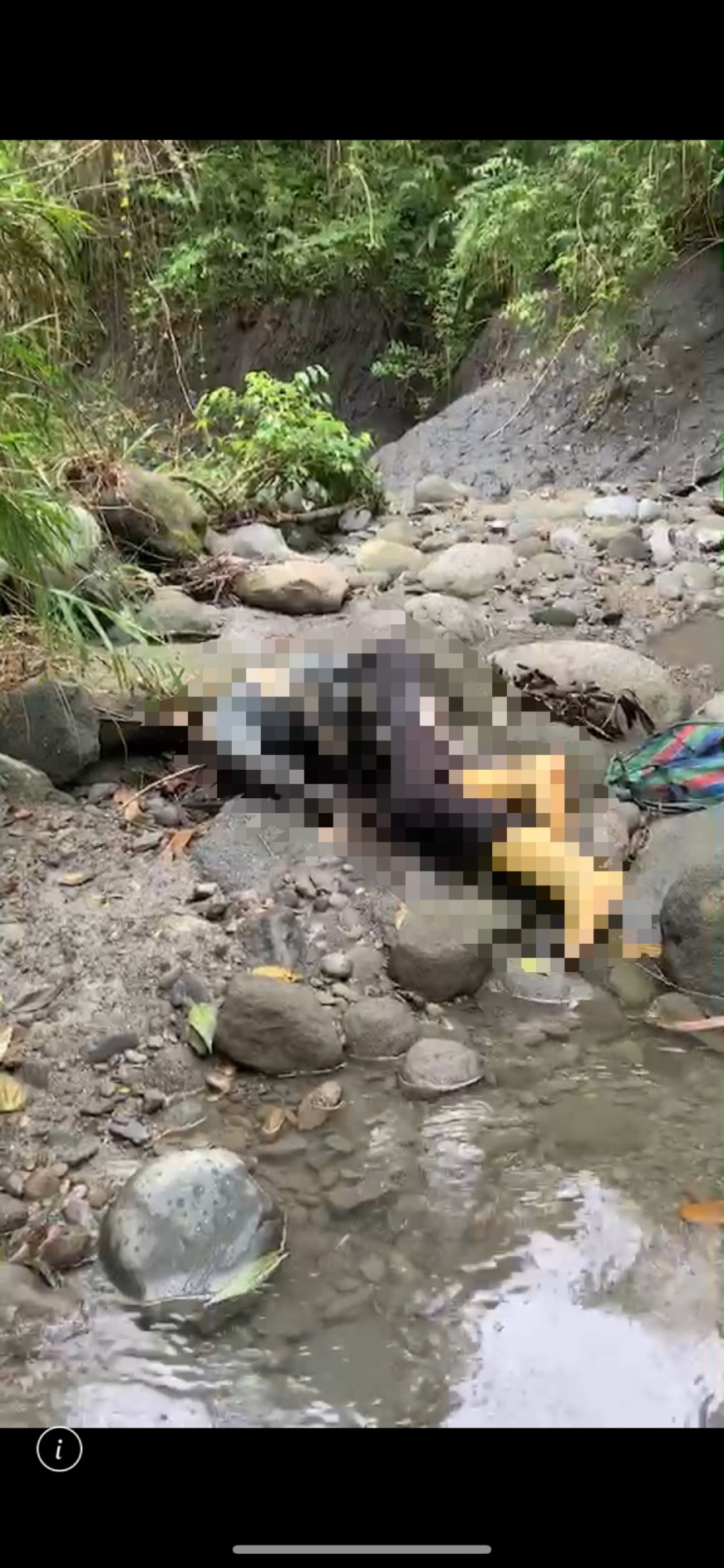 ▲失蹤多日的楊姓老翁，在村民及搜救人員不放棄的搜尋，終於在翻過一座山頭後的溪流交會處找到，但楊姓老翁已成冰冷遺體。（圖／花蓮縣消防局提供）