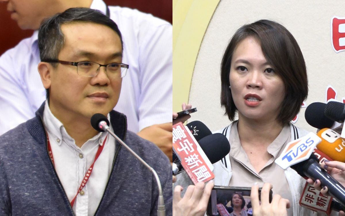 ▲市府顧問劉嘉仁與民進黨台北市議員簡舒培。（圖／NOWnews資料照片）