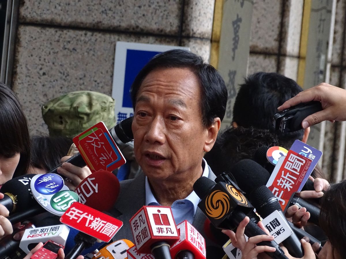 ▲網友散佈郭台銘母親過世不實消息，郭台銘5日親赴刑事局報案提吿。（圖／記者呂炯昌攝, 2019.11.5）