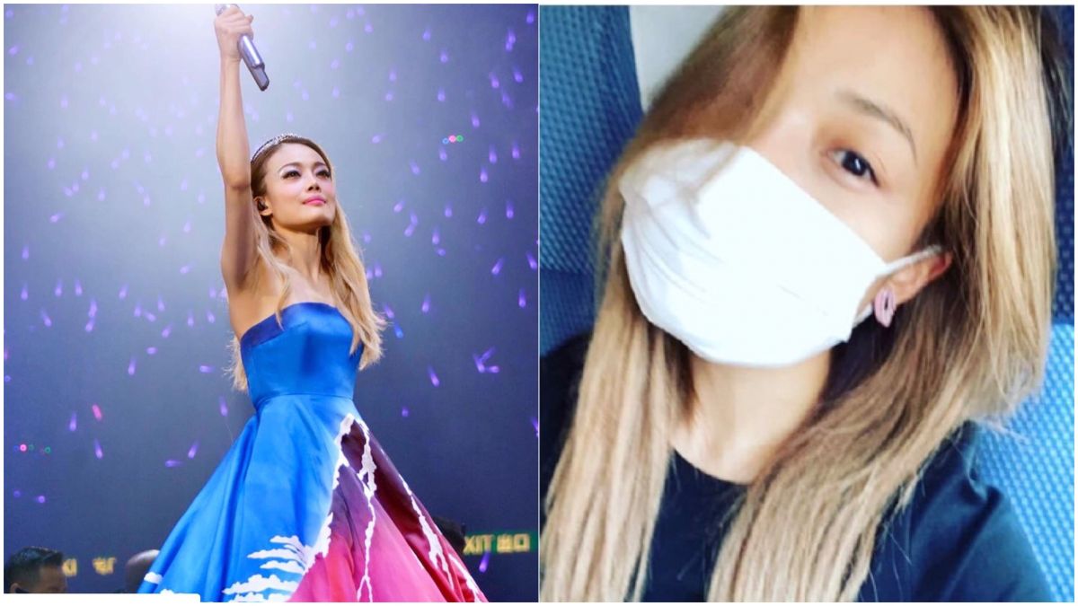 ▲容祖兒戴口罩被指港獨，遭大陸網軍砲轟。（圖／翻攝臉書）