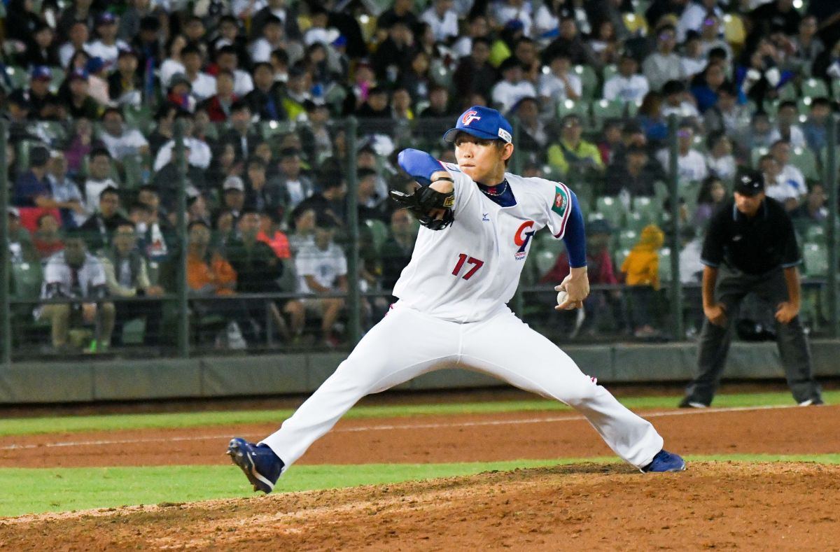 ▲世界棒球12強中華隊首戰面對波多黎各，中繼投手陳冠宇。（圖／記者葉政勳攝 , 2019.11.05）