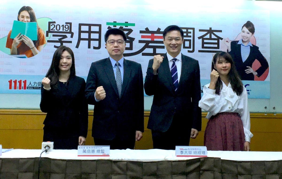 ▲人力銀行今（6）日公布學用落差調查顯示，遊憩與運動學群與社會與心理學群就業與所學科系無相關性最高，另外更有有5成5的學生自認選錯系。（圖／記者黃仁杰攝，2019.11.06）