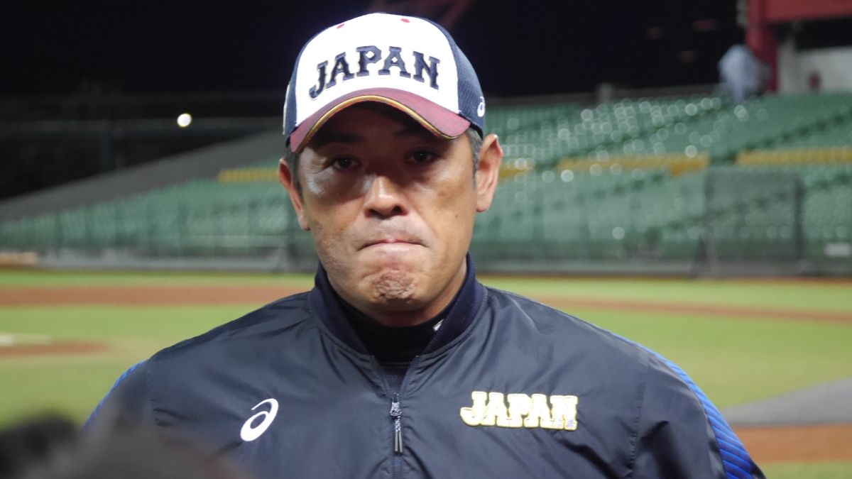 12強日本隊監督稻葉篤紀。(圖/記者吳政紘攝影)