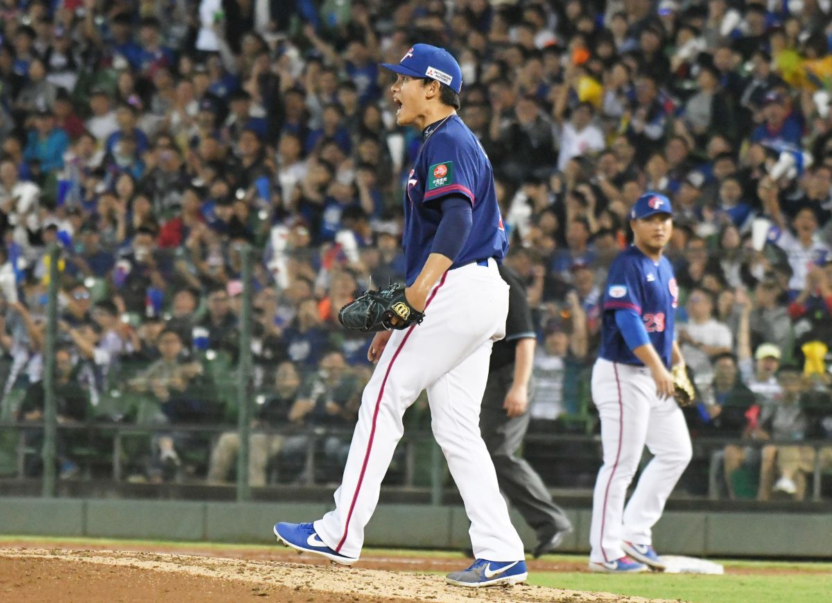 中華隊先發投手張奕。（圖／葉政勳攝）