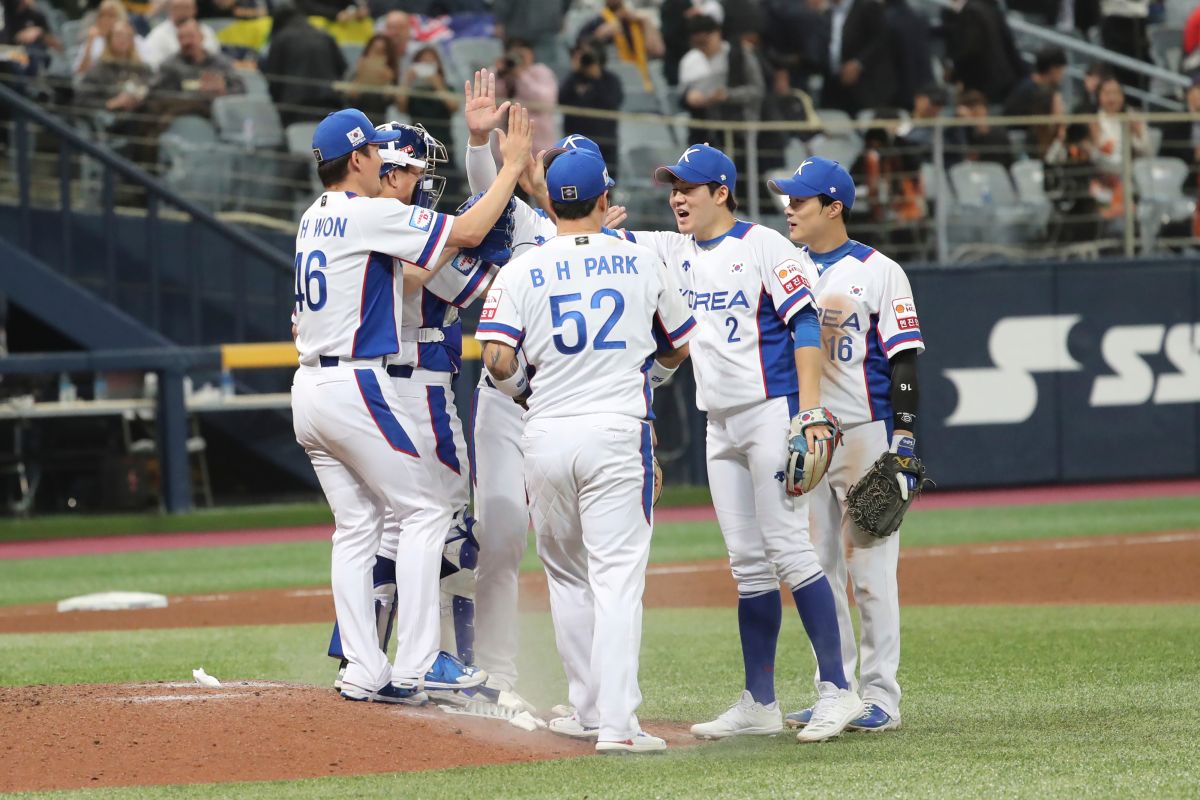 ▲韓國今日在12強預賽擊敗澳洲奪得首勝。（圖／美聯社）