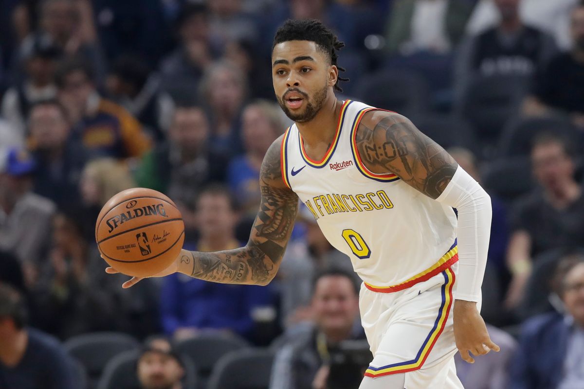 金州勇士明星後衛D’Angelo Russell。（圖／美聯社／達志影像）