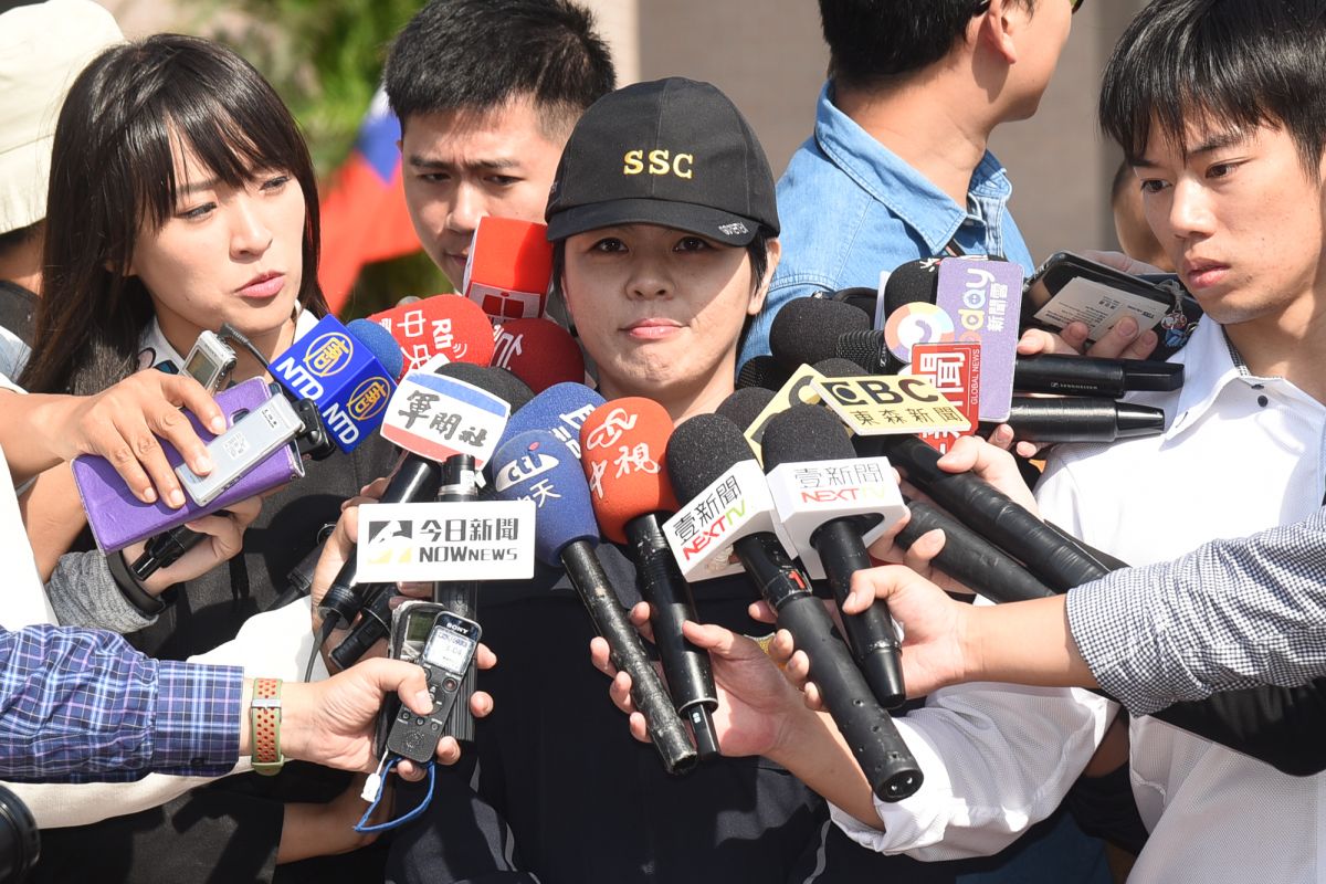 ▲總統候選人維安特勤，呂冠潔擁有跆拳道黑帶6段資格，曾是全運會銀牌。（圖／記者陳明安攝, 2019.11.7）