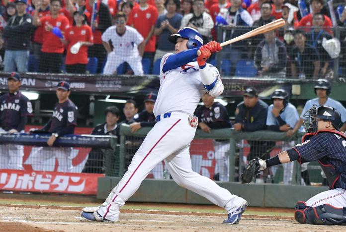 ▲世界棒球12強中華隊捕手林泓育。（圖／記者葉政勳攝 , 2019.11.07）