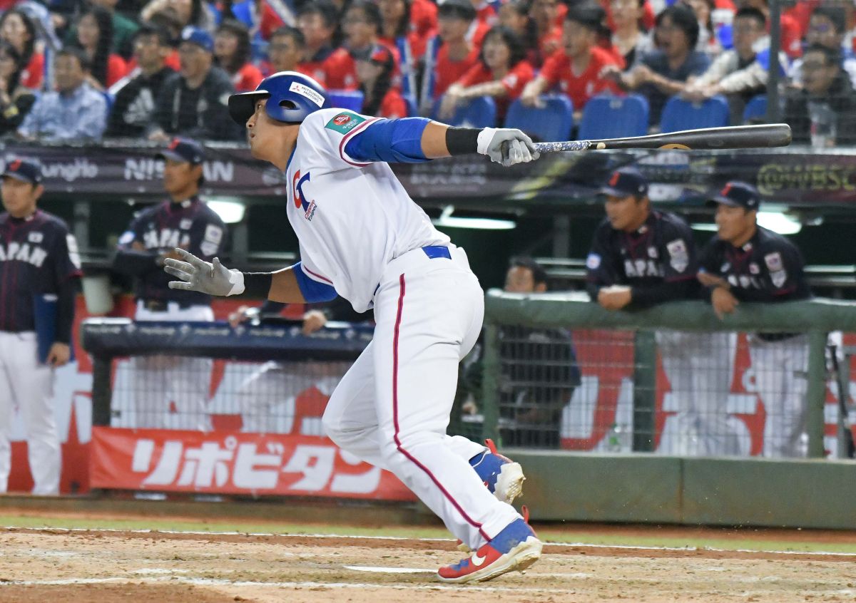 ▲世界棒球12強中華隊外野手林哲瑄。（圖／記者葉政勳攝 , 2019.11.07）