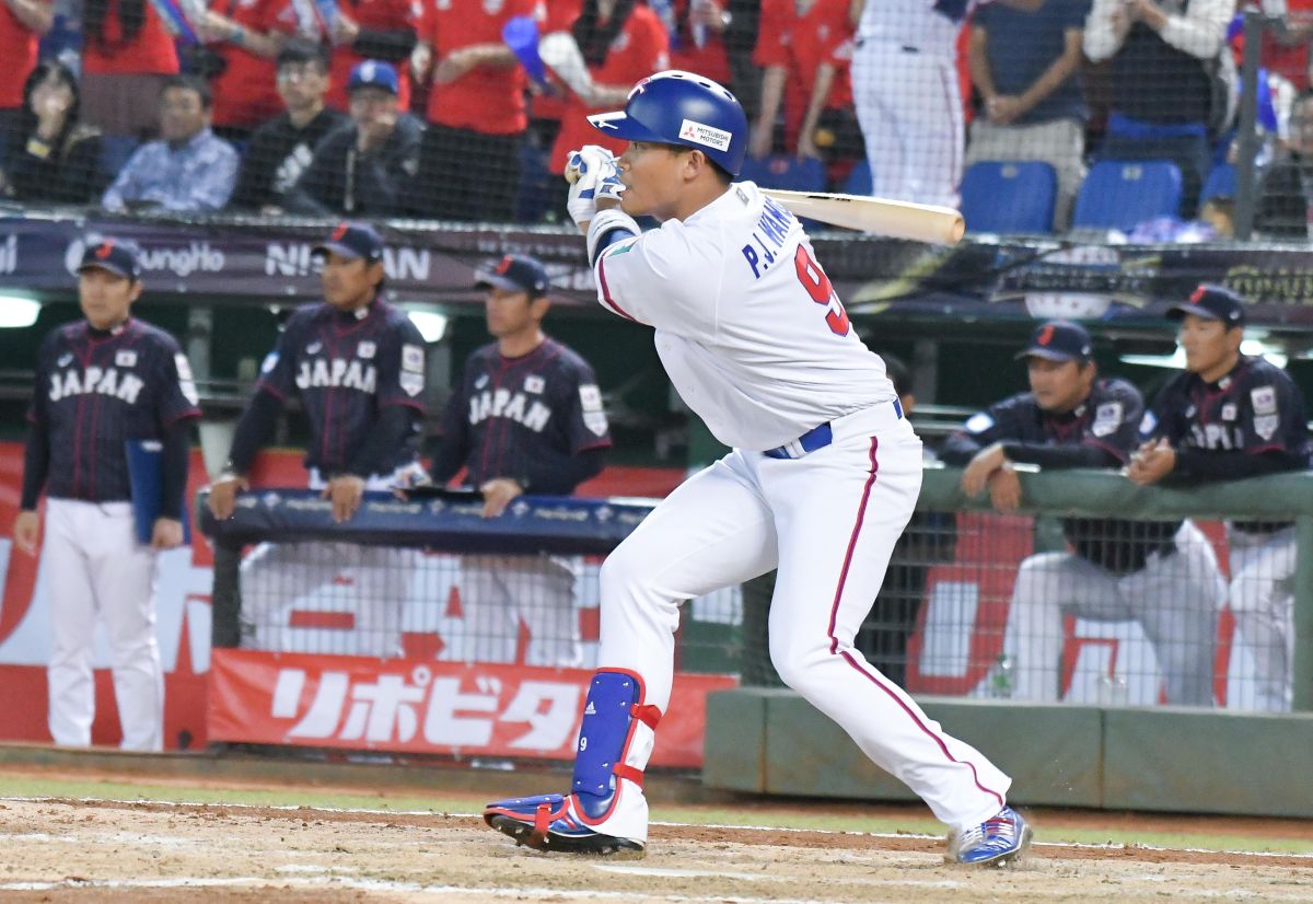 ▲世界棒球12強中華隊外野手王柏融。（圖／記者葉政勳攝 , 2019.11.07）