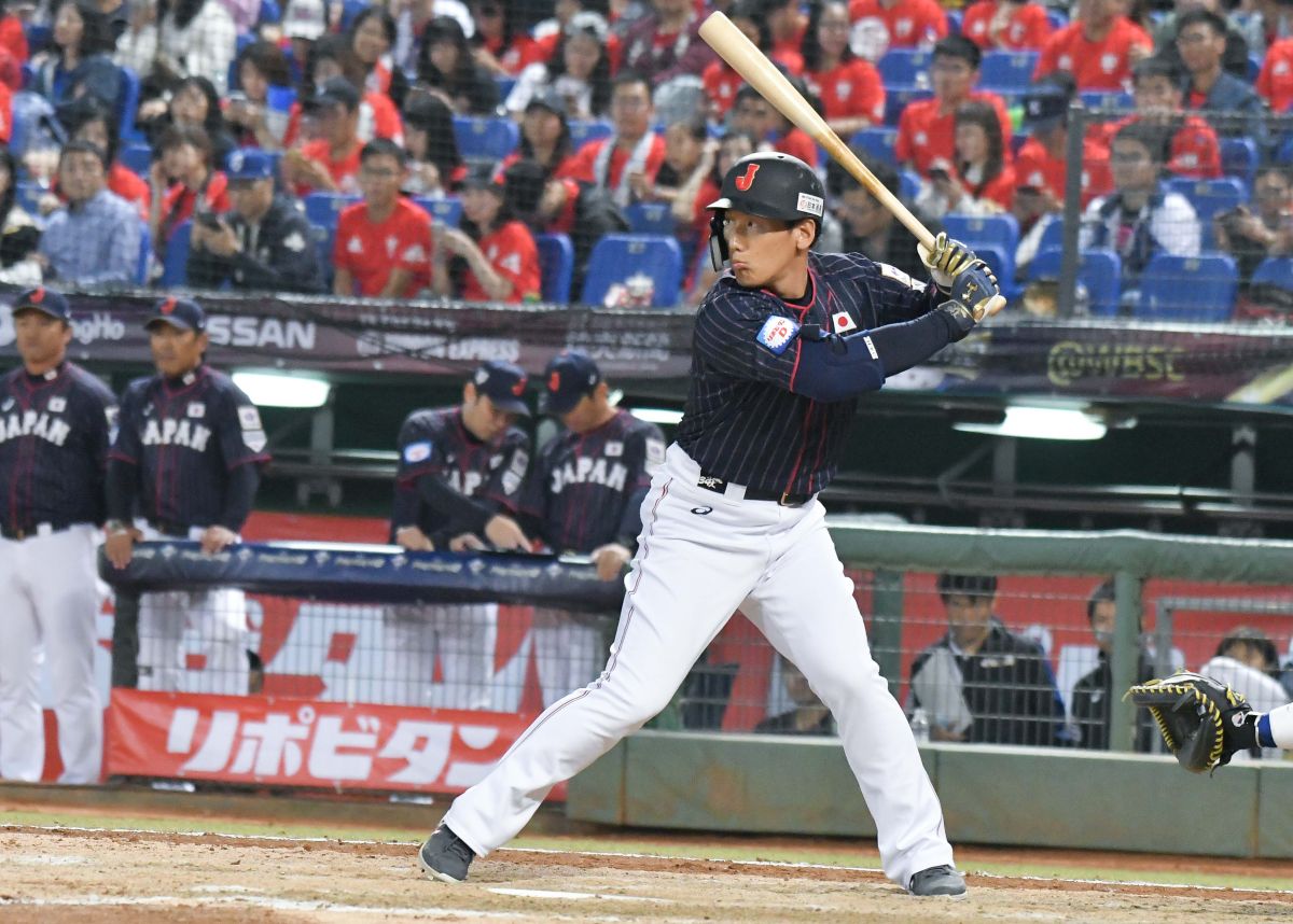 ▲世界棒球12強日本隊外野手吉田正尚。（圖／記者葉政勳攝 , 2019.11.07）