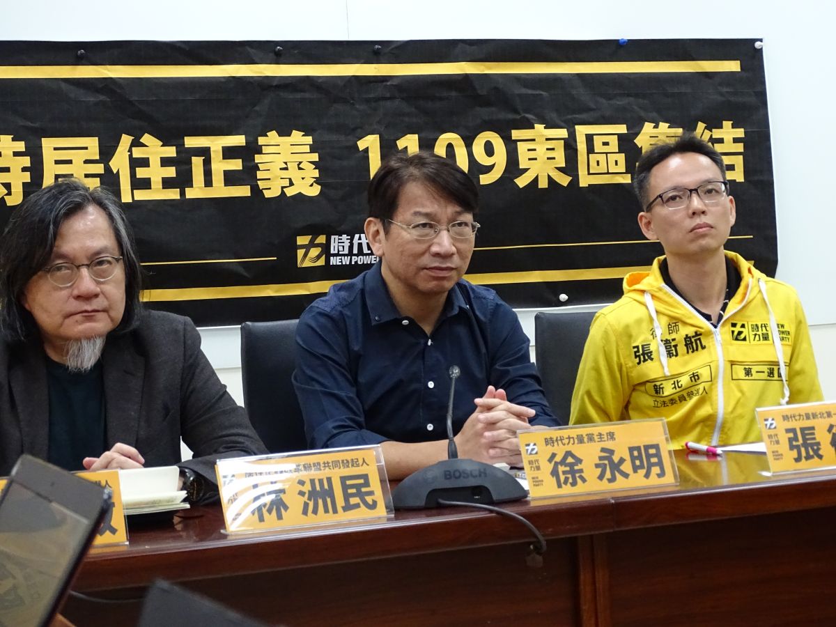 ▲時代力量黨主席徐永明酸高雄市長韓國瑜曾失業十多年，還能買豪宅。（圖／記者呂炯昌攝, 2019.11.8）