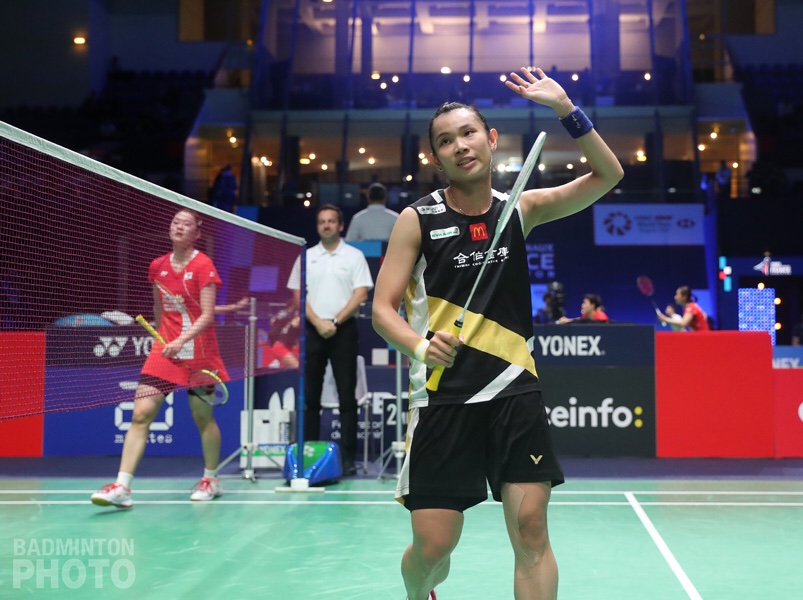 ▲戴資穎(右)擊敗韓國金佳恩（圖／Badminton photo提供）